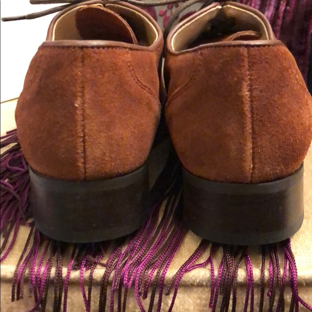 LAST CHANCE Vintage Coldwater Creek Embroidered Suede Loafer - Picture 6 of 7